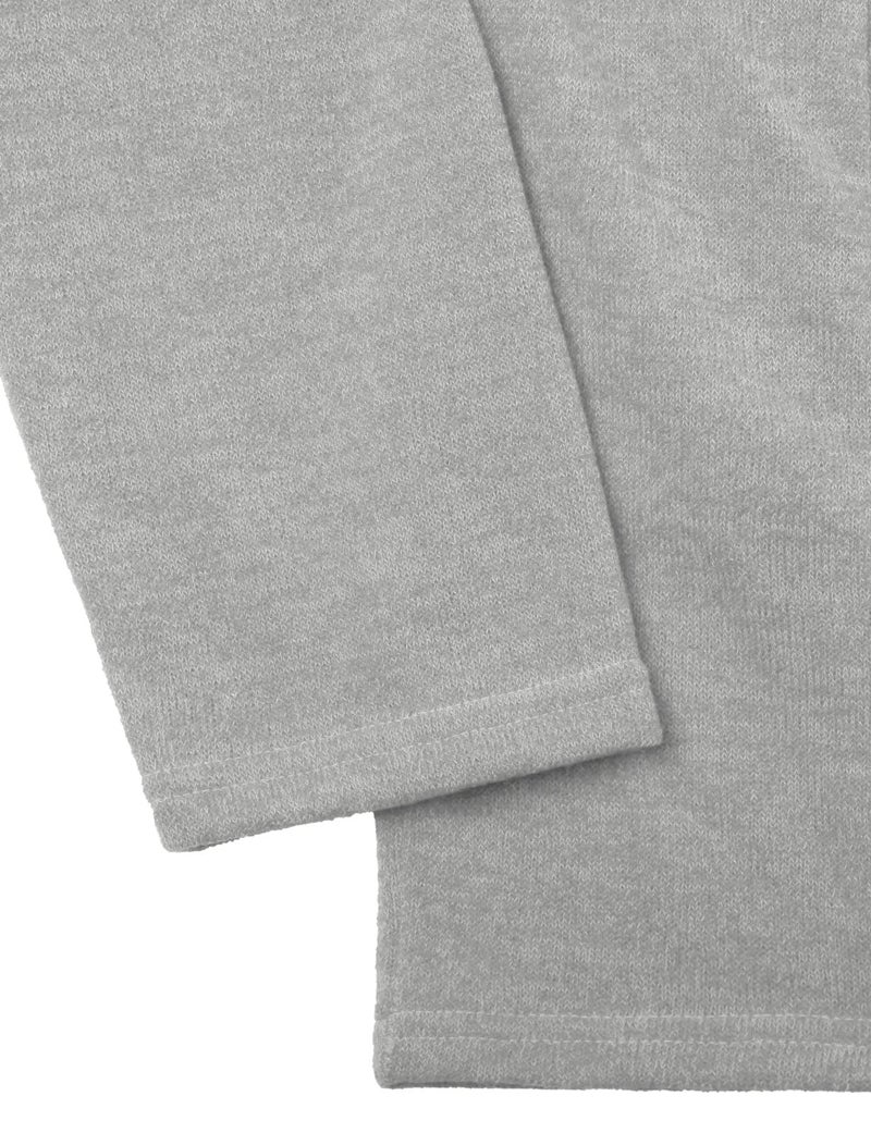 GIVON Men's Long Hooded Shawl Cardigan Open Front Gothic Cloak with Drape Design Shawl Collar / DCC055-GREY-S - Image 4